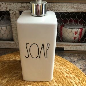 Brand new square Rae Dunn soap dispenser